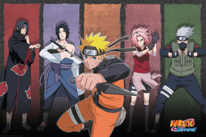 Gbeye Naruto Shippuden Naruto And Allies Poster 91 5X61cm | Yourdecoration.de