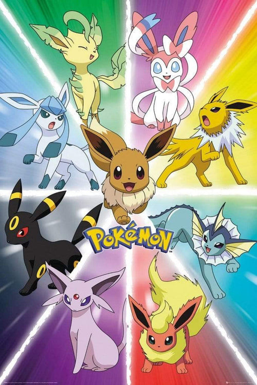 GBeye Pokemon Eevee Evolution Poster 61x91,5cm | Yourdecoration.de