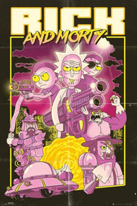 GBeye Rick and Morty Action Movie Poster 61x91,5cm | Yourdecoration.de
