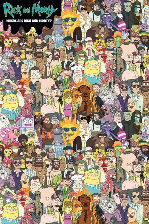 GBeye Rick and Morty Where Are Rick and Morty Poster 61x91,5cm | Yourdecoration.de