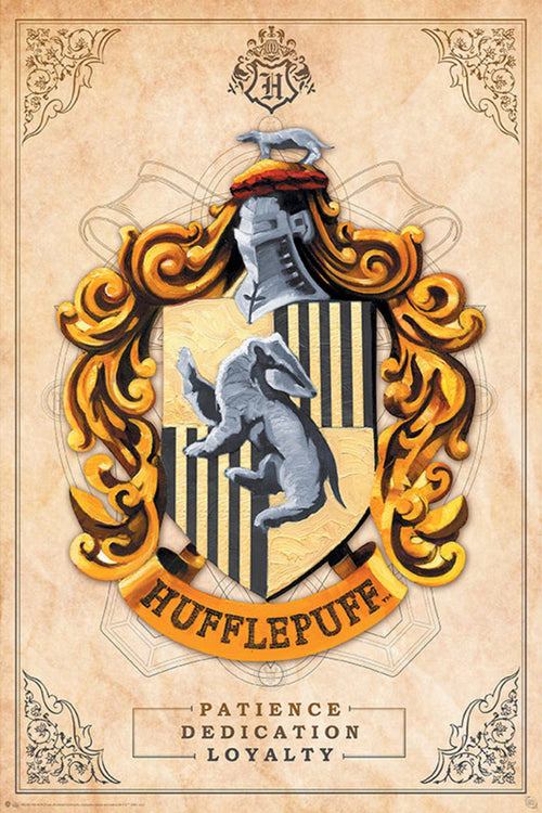 gbeye gbydco065 harry potter hufflepuff poster 61x91 5cm  | Yourdecoration.de