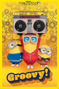 Gbeye GBYDCO094 Minions Groovy French Poster 61x 91-5cm | Yourdecoration.de