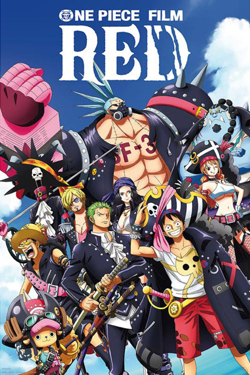 Gbeye GBYDCO193 One Piece Red Full Crew Poster 61x 91-5cm | Yourdecoration.de