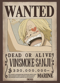 Gbeye Gbydco227 One Piece Wanted Sanji Poster 38x52cm | Yourdecoration.de