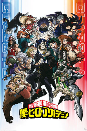 gbeye gbydco243 my hero academia class 1 a vs 1 b poster 61x91 5cm | Yourdecoration.de