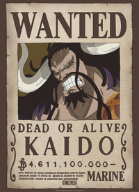 gbeye gbydco265 one piece wanted kaido poster 38x52cm | Yourdecoration.de