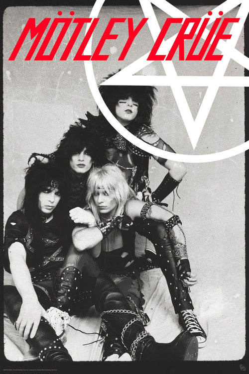 gbeye gbydco294 motley crue pentangle poster 61x91 5cm | Yourdecoration.de