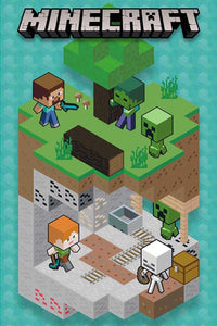 GBeye Minecraft Into The MinePoster 61x91,5cm | Yourdecoration.de