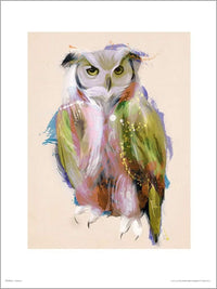 GBeye Owl Paint Kunstdruck | Yourdecoration.de