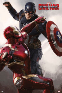 Grupo Erik GPE4985 Captain America Civil War Cap Vs Iron Man Poster 61X91,5cm | Yourdecoration.de