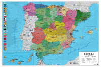 Grupo Erik GPE5030 Map Spain Physical Political Poster 91,5X61cm | Yourdecoration.de