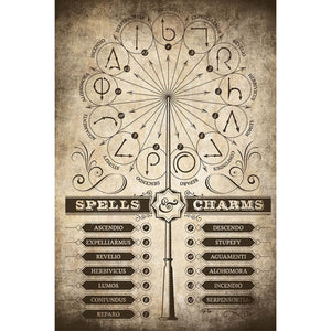 Grupo Erik GPE5160 Harry Potter Spells And Charms Poster 61X91,5cm | Yourdecoration.de