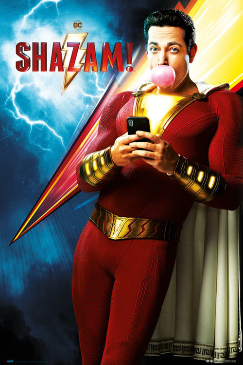 Grupo Erik GPE5308 Dc Comics Shazam One Sheet Poster 61X91,5cm | Yourdecoration.de