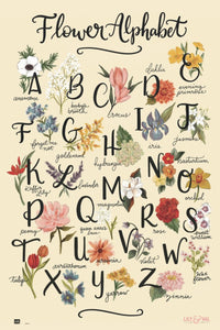 Grupo Erik GPE5323 Lily And Val Flowers Alphabet Poster 61X91,5cm | Yourdecoration.de