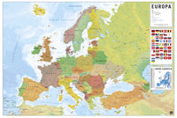 Grupo Erik GPE5442 Physical Political Map Of Europe Pt Poster 91,5X61cm | Yourdecoration.de