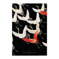 Grupo Erik Gpe5627 Poster Furisode With A Myriad Of Flying Cranes | Yourdecoration.de