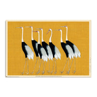 Grupo Erik Gpe5631 Poster Flock Of Beautiful Japanese Red Crown Crane By O Korin | Yourdecoration.de