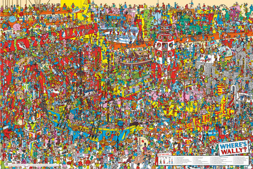 grupo erik gpe5728 where s wally poster 61x91 5cm | Yourdecoration.de