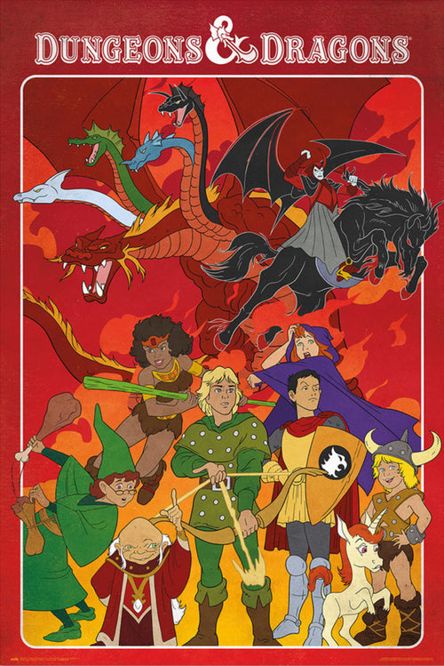 grupo erik gpe5737 dungeons dragons the animated series poster 61x91 5cm | Yourdecoration.de