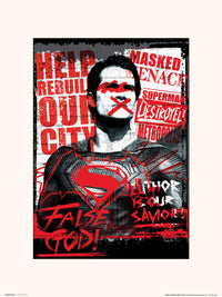Grupo Erik Dc Batman V Superman Superman False God Kunstdruck 30X40cm | Yourdecoration.de
