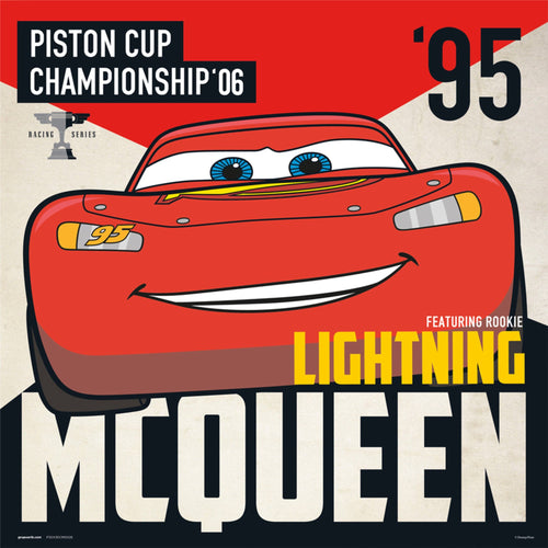 Grupo Erik Disney Cars Piston Cups Kunstdruck 30X30cm | Yourdecoration.de