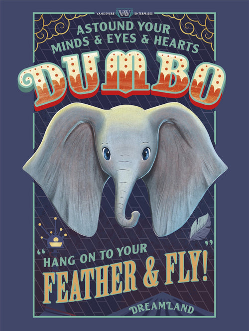 Grupo Erik Disney Dumbo Feather And Fly Kunstdruck 30X40cm | Yourdecoration.de