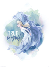 Grupo Erik Disney Frozen Ii Elsa And Horse True To Myself Kunstdruck 30X40cm | Yourdecoration.de