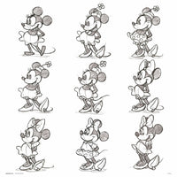 Grupo Erik Disney Minnie Sketch Kunstdruck 30X30cm | Yourdecoration.de