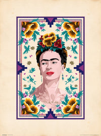 Grupo Erik Frida Kahlo Illustration Kunstdruck 30X40cm | Yourdecoration.de