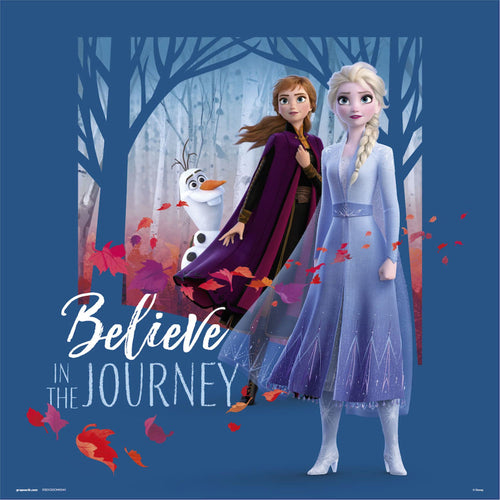 Grupo Erik Frozen Believe In The Journey Kunstdruck 30X30cm | Yourdecoration.de