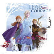 Grupo Erik Frozen Lead With Courage Kunstdruck 30X30cm | Yourdecoration.de