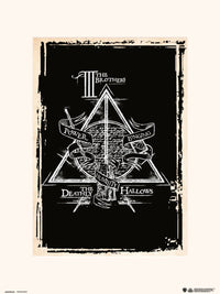 Grupo Erik Harry Potter Deathly Hallows Symbol Kunstdruck 30X40cm | Yourdecoration.de