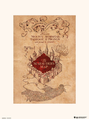 Grupo Erik Harry Potter The Marauders Map Kunstdruck 30X40cm | Yourdecoration.de