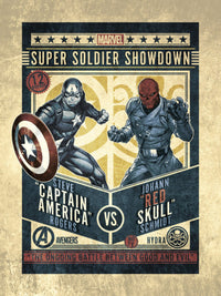 Grupo Erik Marvel Comics Captain America Vs Red Skull Kunstdruck 30X40cm | Yourdecoration.de
