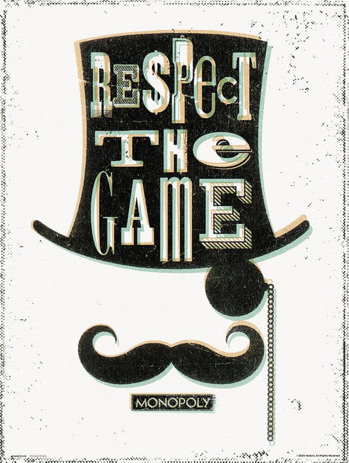 Grupo Erik Monopoly Respect The Game Kunstdruck 30X40cm | Yourdecoration.de