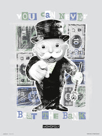 Grupo Erik Monopoly You Can Never Beat The Bank Kunstdruck 30X40cm | Yourdecoration.de