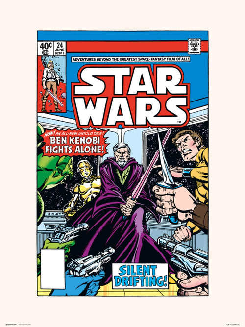 Grupo Erik Star Wars 24 Silent Drifting Kunstdruck 30X40cm | Yourdecoration.de
