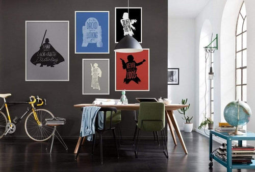 Komar Star Wars Silhouette Quotes Leia Kunstdruck 40x50cm | Yourdecoration.be