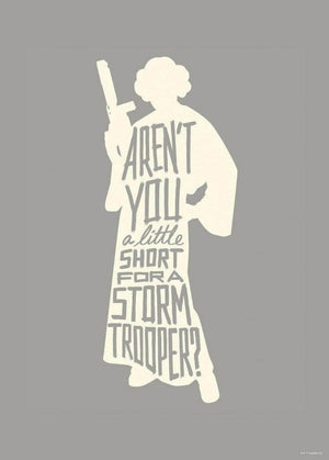 Komar Star Wars Silhouette Quotes Leia Kunstdruck 50x70cm | Yourdecoration.de