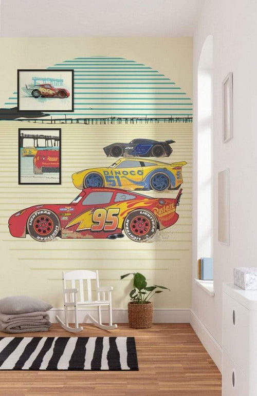 Komar Cars Lightning McQueen Kunstdruck 40x30cm | Yourdecoration.be
