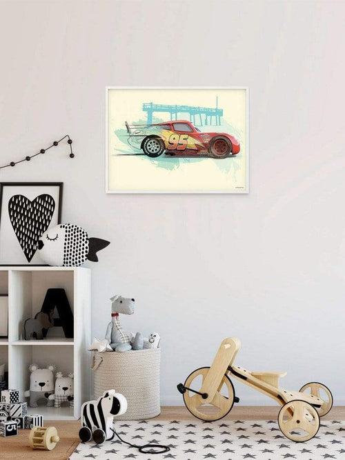 Komar Cars Lightning McQueen Kunstdruck 50x40cm | Yourdecoration.be