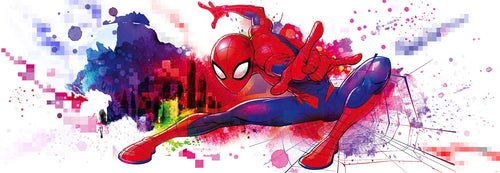 Komar Vlies Fototapete 4 4123 Spider Man Graffiti Art | Yourdecoration.de