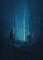 Komar Vlies Fototapete Iadx4 003 Star Wars Wood Fight | Yourdecoration.de
