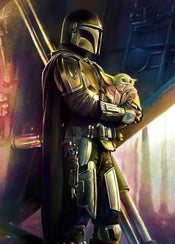 Komar Vlies Fototapete Iadx4 019 Mandalorian Savior | Yourdecoration.de