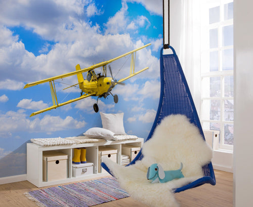 Komar Vlies Fototapete Iangx8 018 Biplane Interieur | Yourdecoration.de