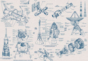 Komar Vlies Fototapete Iax8 0016 Spacecraft Architecture | Yourdecoration.de
