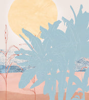 Komar Vlies Fototapete Inx5 019 Banana Leaves | Yourdecoration.de