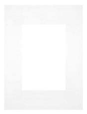 Passe-Partout 18x24cm Karton Weiss Rand Gerade - Vorne | Yourdecoration.de