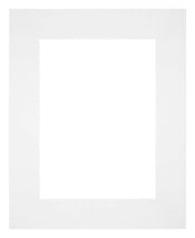Passe-Partout 20x25cm Karton Weiss Rand Gerade - Vorne | Yourdecoration.de
