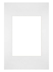 Passe-Partout 20x30cm Karton Weiss Rand Gerade - Vorne | Yourdecoration.de